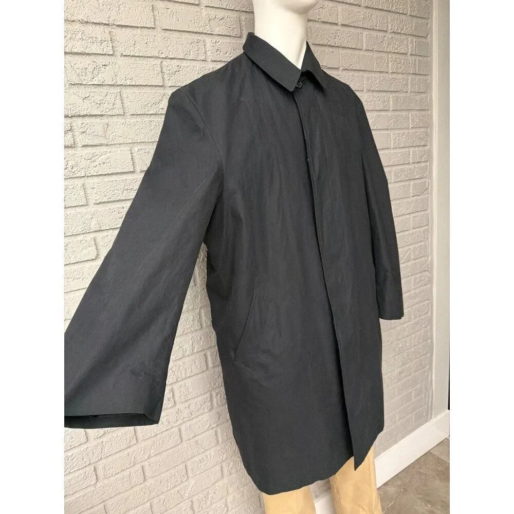 Jos. A. Bank Men’s Black All Weather Trench Raincoat Size 46L